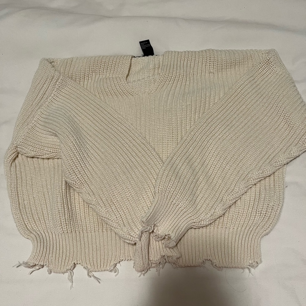 Cropped Knitted Sweater